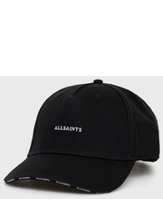 Czapka AllSaints czapka bawełniana kolor czarny z aplikacją - Answear.com Allsaints