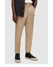 Spodnie męskie AllSaints spodnie z domieszką wełny męskie kolor brązowy dopasowane - Answear.com Allsaints