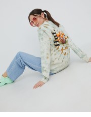 Bluzka longsleeve bawełniany kolor beżowy - Answear.com Huf