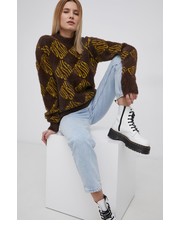 Sweter Sweter damski kolor brązowy - Answear.com Huf