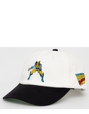 Czapka czapka bawełniana x Marvel kolor biały z aplikacją - Answear.com Huf