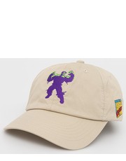 Czapka czapka bawełniana x Marvel Hulk kolor beżowy z aplikacją - Answear.com Huf