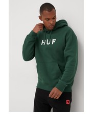 Bluza męska bluza męska kolor zielony z kapturem z nadrukiem - Answear.com Huf