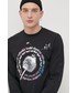 T-shirt - koszulka męska Huf Longsleeve bawełniany kolor czarny z nadrukiem