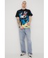 T-shirt - koszulka męska Huf t-shirt bawełniany x Marvel kolor czarny z nadrukiem