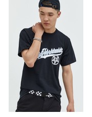 T-shirt - koszulka męska t-shirt bawełniany x Trasher kolor czarny z nadrukiem - Answear.com Huf