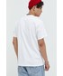 T-shirt - koszulka męska Huf t-shirt bawełniany x Trasher kolor biały z nadrukiem