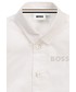 Koszula Boss koszula bawełniana dziecięca kolor biały