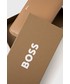 Portfel Boss portfel skórzany damski kolor brązowy