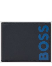 Portfel portfel skórzany męski kolor granatowy - Answear.com Boss