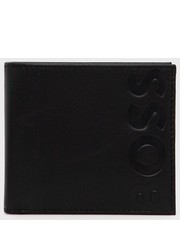 Portfel portfel skórzany męski kolor czarny - Answear.com Boss