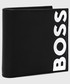 Portfel Boss portfel skórzany męski kolor czarny