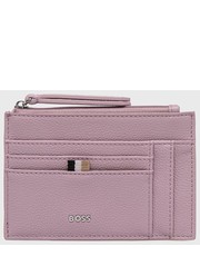 Portfel etui na karty damski kolor różowy - Answear.com Boss