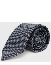Krawat krawat jedwabny kolor granatowy - Answear.com Boss