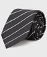 Krawat Boss krawat jedwabny kolor szary