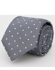 Krawat krawat jedwabny kolor szary - Answear.com Boss