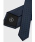 Krawat Boss krawat jedwabny kolor granatowy