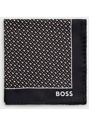 Poszetka butonierka poszetka jedwabna kolor czarny - Answear.com Boss