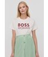 Bluzka Boss t-shirt bawełniany kolor biały
