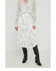 Spódnica spódnica kolor biały midi rozkloszowana - Answear.com Boss
