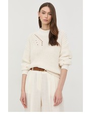 Sweter sweter damski kolor beżowy - Answear.com Boss