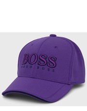 Czapka Czapka kolor fioletowy gładka - Answear.com Boss
