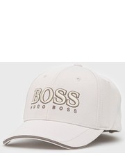 Czapka Czapka  ATHLEISURE kolor beżowy gładka - Answear.com Boss