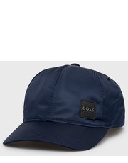 Czapka czapka kolor granatowy gładka - Answear.com Boss