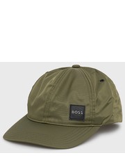 Czapka czapka kolor zielony gładka - Answear.com Boss