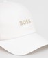 Czapka Boss czapka bawełniana  CASUAL kolor biały z aplikacją