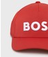 Czapka Boss czapka kolor czerwony z aplikacją