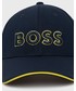 Czapka Boss czapka  ATHLEISURE kolor granatowy z aplikacją