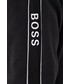 Bluza męska Boss Bluza męska kolor czarny z kapturem z aplikacją