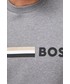 Bluza męska Boss bluza męska kolor szary z aplikacją