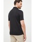 T-shirt - koszulka męska Boss polo bawełniane kolor czarny z aplikacją
