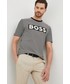 T-shirt - koszulka męska Boss t-shirt bawełniany kolor czarny wzorzysty