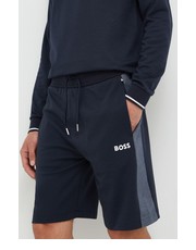 Krótkie spodenki męskie szorty męskie kolor granatowy - Answear.com Boss
