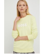 Bluza bluza bawełniana damska kolor zielony z nadrukiem - Answear.com Boss