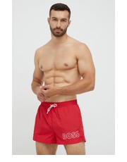 Strój kąpielowy szorty kąpielowe kolor czerwony - Answear.com Boss