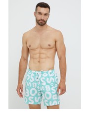 Strój kąpielowy szorty kąpielowe kolor turkusowy - Answear.com Boss