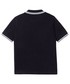 Koszulka Boss polo bawełniane dziecięce kolor czarny z aplikacją