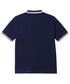 Koszulka Boss polo bawełniane dziecięce kolor granatowy z aplikacją