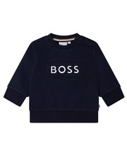Bluza bluza bawełniana dziecięca kolor granatowy z nadrukiem - Answear.com Boss