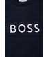 Bluza Boss bluza bawełniana dziecięca kolor granatowy z nadrukiem