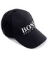 Czapka dziecięca Boss czapka dziecięca kolor czarny z aplikacją