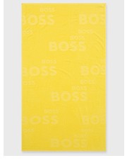 Akcesoria Ręcznik bawełniany kolor żółty - Answear.com Boss