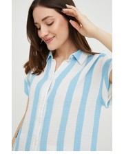 Koszula koszula bawełniana damska relaxed z kołnierzykiem klasycznym - Answear.com Gap