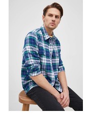 Koszula męska koszula bawełniana męska kolor granatowy regular z kołnierzykiem klasycznym - Answear.com Gap
