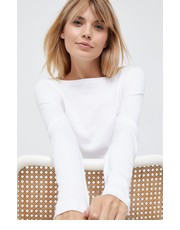 Bluzka longsleeve damski kolor biały - Answear.com Gap