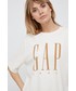 Bluzka Gap t-shirt bawełniany kolor beżowy